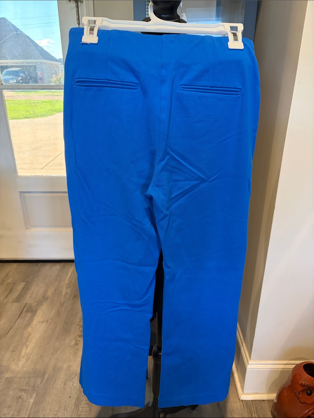 Ann Taylor Bright Blue Wide-Leg Pull-On Pants - Picture 2 of 2
